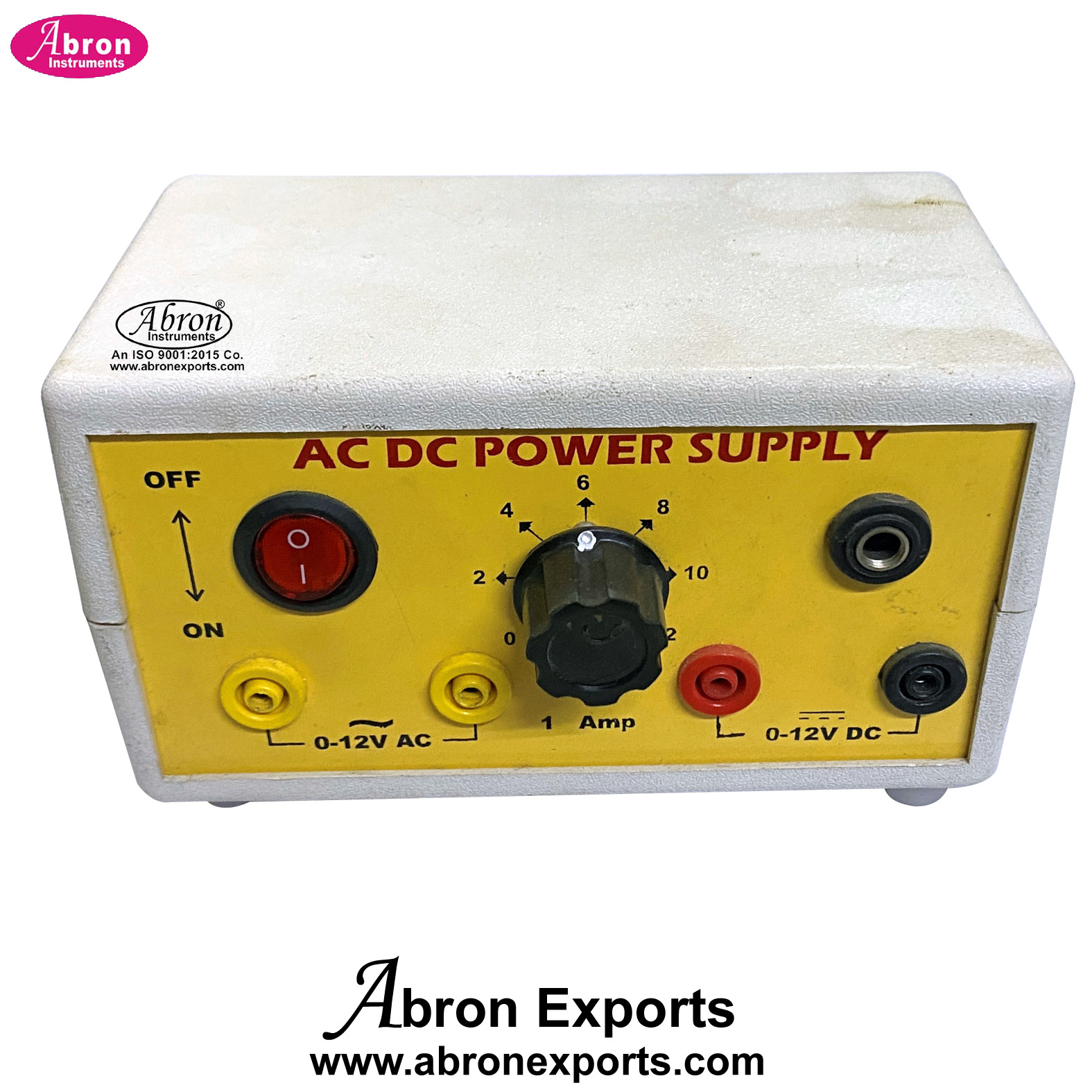 Battery eliminator 1amp AC DC Dual Output power supply 0-12v in steps abron AE-1205AD1